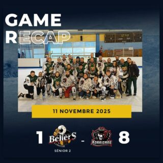 🏒 Match Séniors Loisirs 2

Nos Béliers recevaient les Korrigans de Saint-Brieuc à la patinoire du Scorff 🐏
Défaite 8-1, mais toujours la bonne humeur et l’envie sur la glace 😄💪

#LesBéliers #Hockey #Lanester #Loisirs #PatinoireDuScorff
